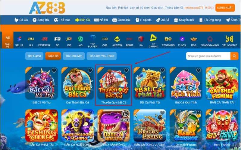 Hướng dẫn các bước tham gia thuyền quý bắn cá tại AZ888 Hướng dẫn các bước tham gia thuyền quý bắn cá tại AZ888